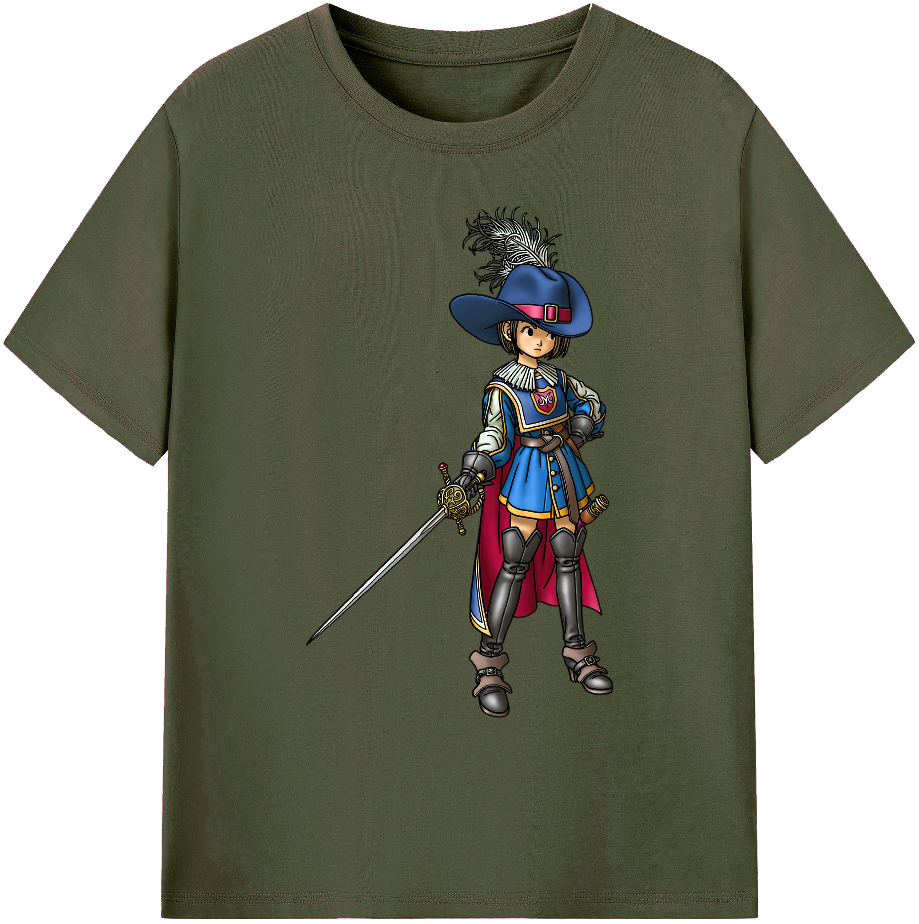 （画像用） ドラゴンクエスト Doragon Kuesuto Dragon Quest 綿100％ メンズ半袖Tシャツ｜肌触りやわらか＆通気性